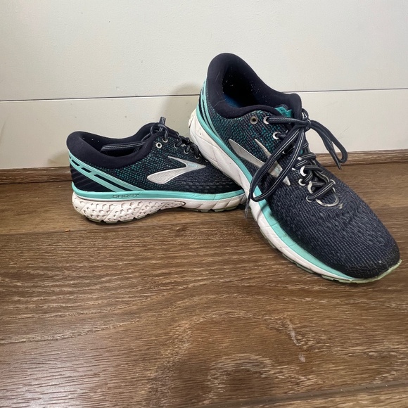 Brooks Shoes - Brooks Ghost 11 Women's Running Shoes Navy/teal Size 10